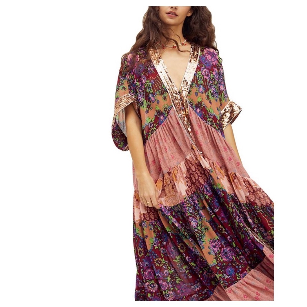 Free People Floral Maxi Dress